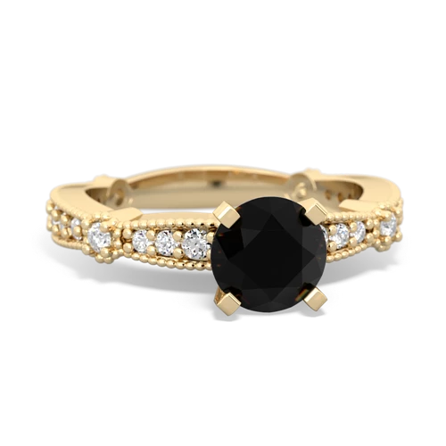 onyx antique engagement ring