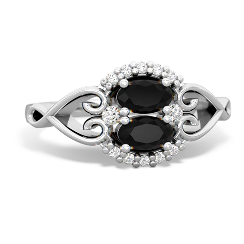 Black Onyx Love Nest Genuine Black Onyx ring Ring