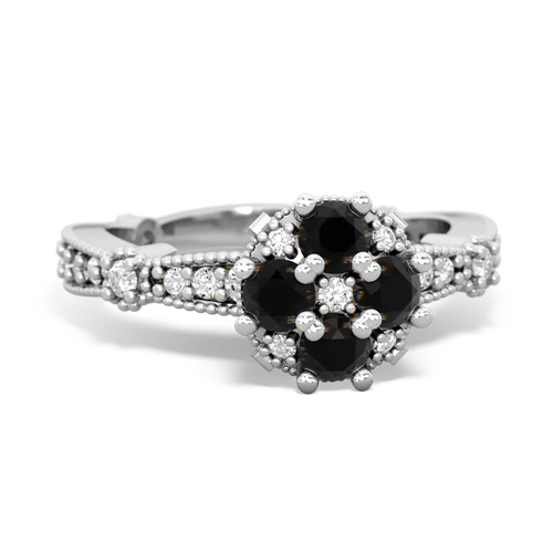 onyx art deco engagement ring