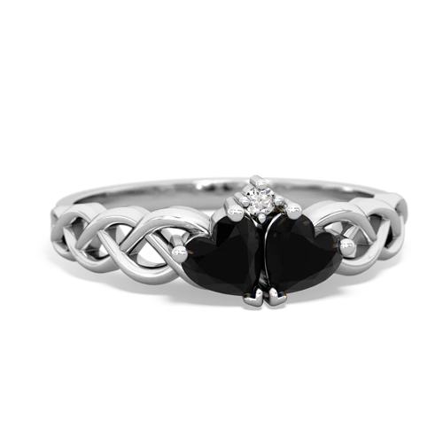 onyx celtic braid ring