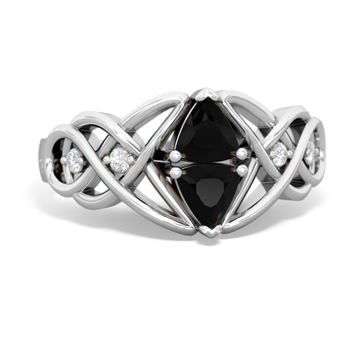 onyx celtic knot ring