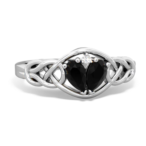 onyx celtic knot ring