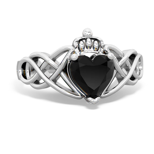 onyx claddagh ring