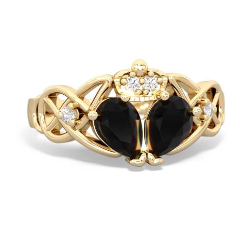 onyx claddagh ring