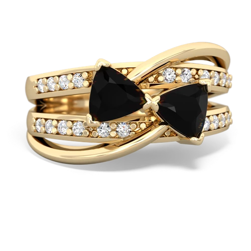 Black Onyx Bowtie Genuine Black Onyx ring Ring