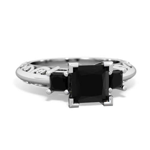 Black Onyx Genuine Black Onyx with  and  Art Deco ring Ring