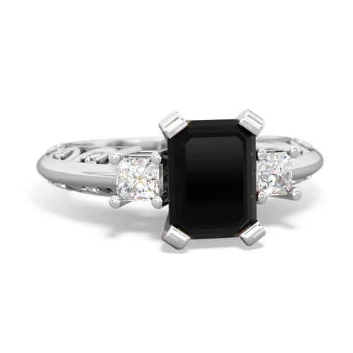 onyx engagement ring