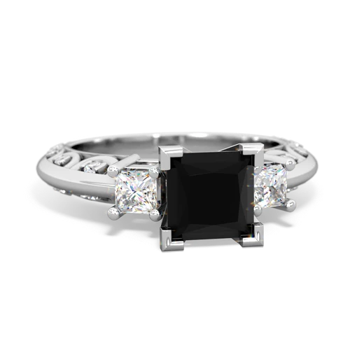 onyx engagement ring