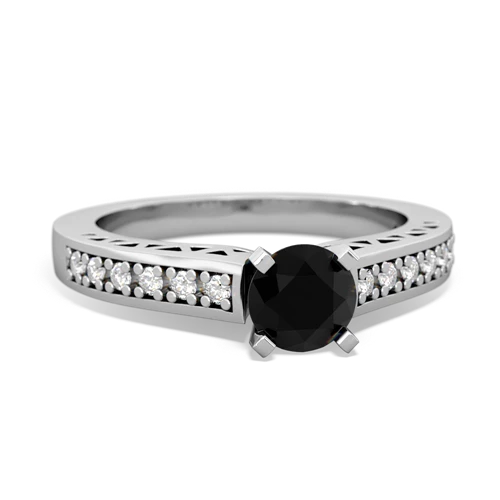 onyx engagement ring