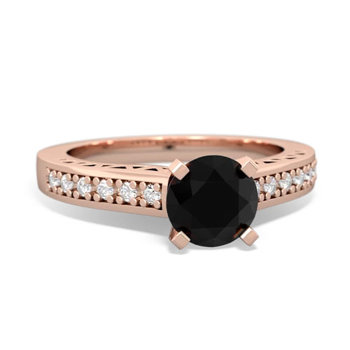 onyx engagement ring