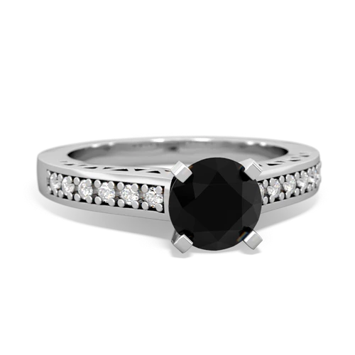 onyx engagement ring