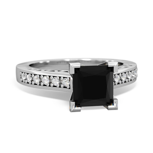 onyx engagement ring