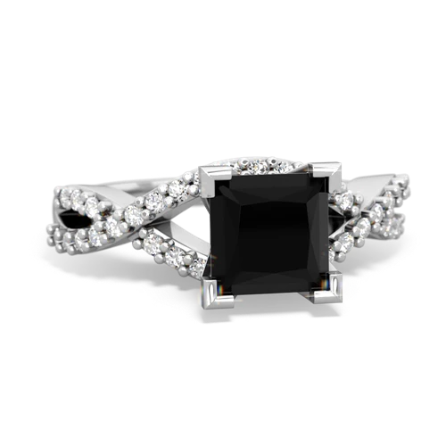 onyx engagement ring