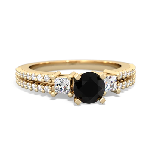 onyx engagement ring