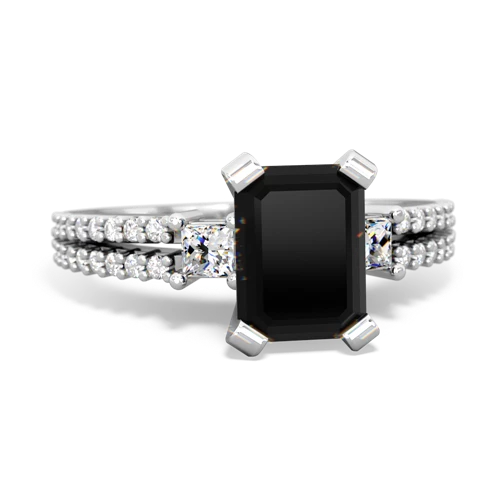 onyx engagement ring