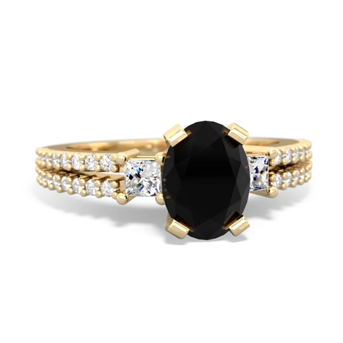 onyx engagement ring