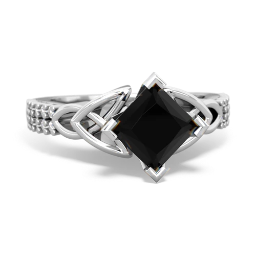 onyx engagement ring