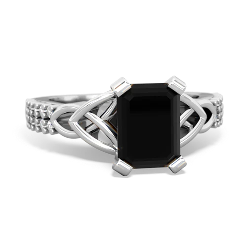 onyx engagement ring