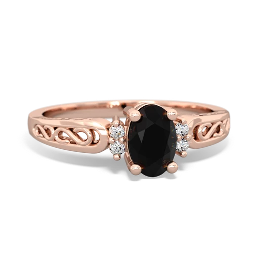 onyx filligree ring