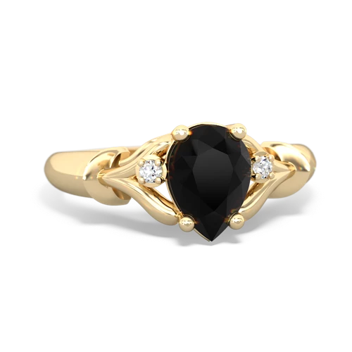 onyx filligree ring