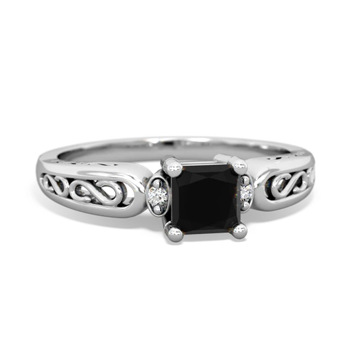 onyx filligree ring