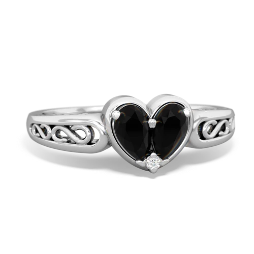 onyx filligree ring