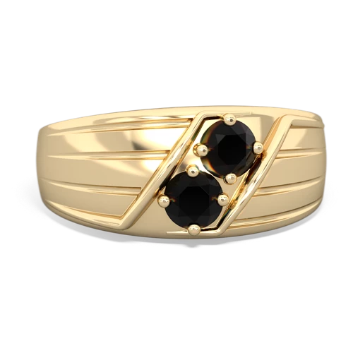 Black Onyx Art Deco Men's Genuine Black Onyx ring Ring