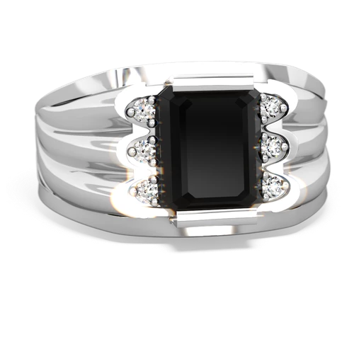 onyx mens ring