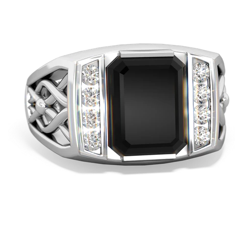 Black Onyx Men's Vine Genuine Black Onyx ring Ring