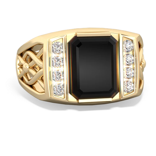 onyx mens vine ring