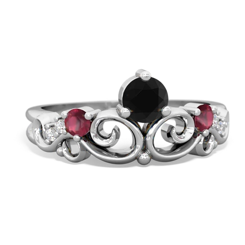 onyx-ruby crown keepsake ring