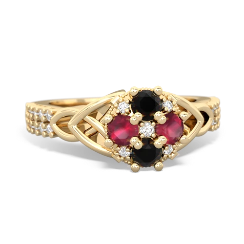 onyx-ruby engagement ring