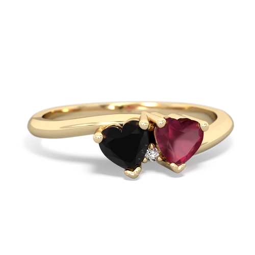 onyx-ruby sweethearts promise ring