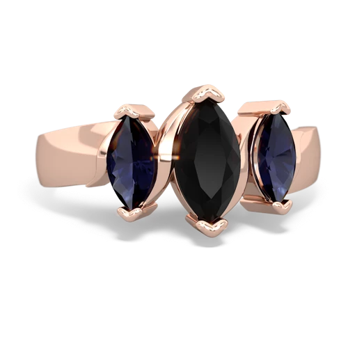 onyx-sapphire keepsake ring