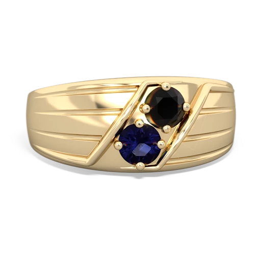 onyx-sapphire mens ring