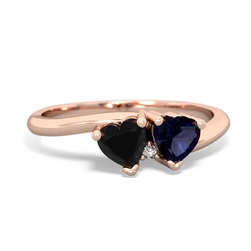 onyx-sapphire sweethearts promise ring