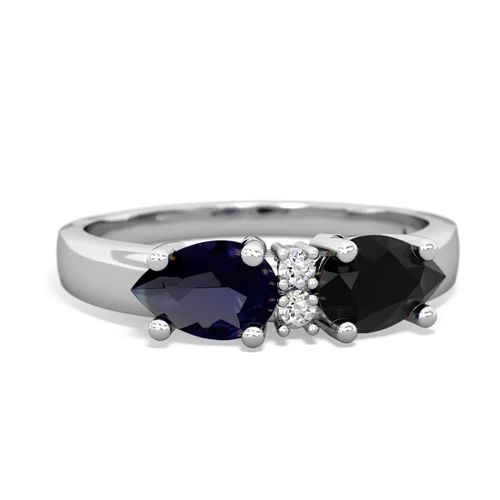 onyx-sapphire timeless ring