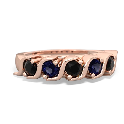 onyx-sapphire timeless ring