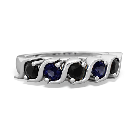 onyx-sapphire timeless ring