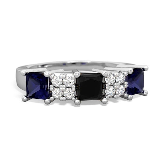 onyx-sapphire timeless ring