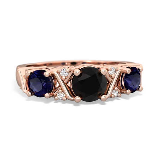 onyx-sapphire timeless ring