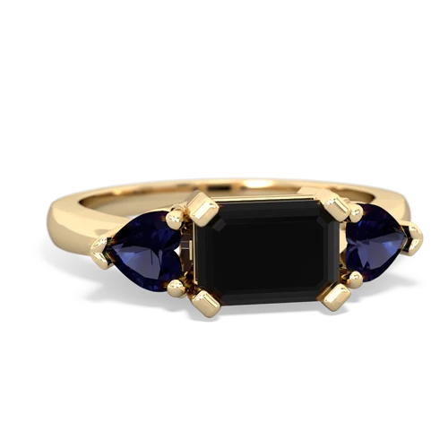 onyx-sapphire timeless ring