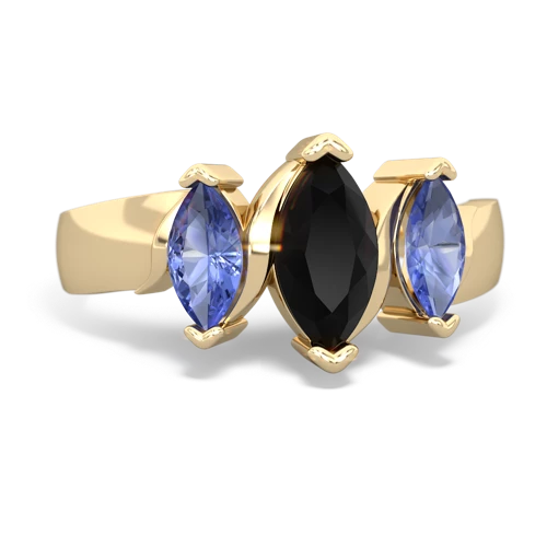 onyx-tanzanite keepsake ring