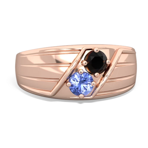 onyx-tanzanite mens ring