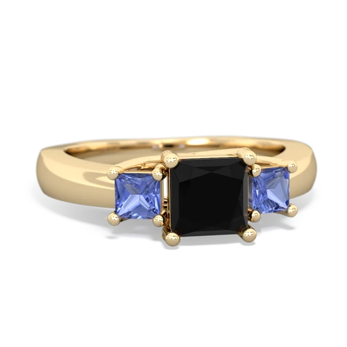 onyx-tanzanite timeless ring