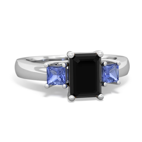 onyx-tanzanite timeless ring