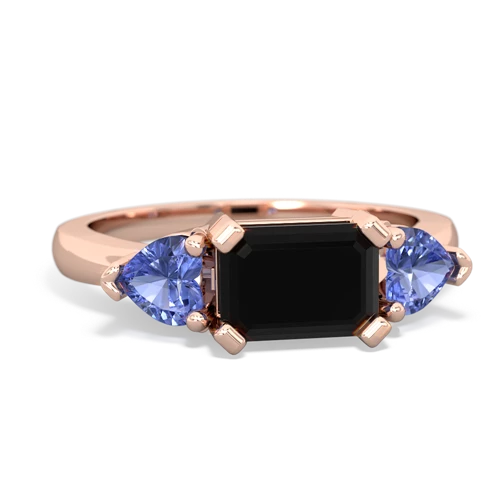 onyx-tanzanite timeless ring