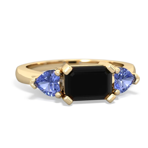 onyx-tanzanite timeless ring