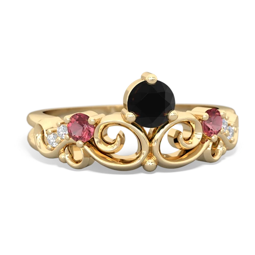 onyx-tourmaline crown keepsake ring