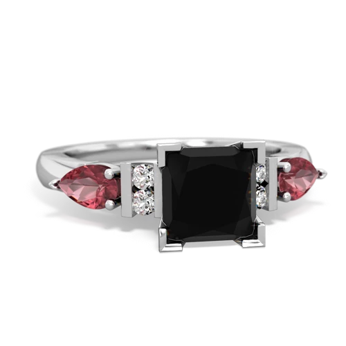 onyx-tourmaline engagement ring